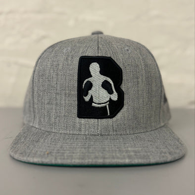 Black and Grey B Logo Snapback
